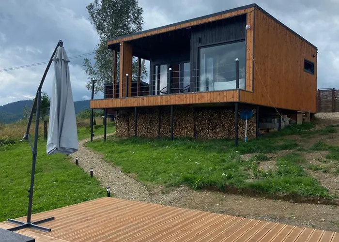 Vakantiehuis Under Sky - з теплим басейном ,чаном-джакузі, панорамною ванною та Playstation 5 *